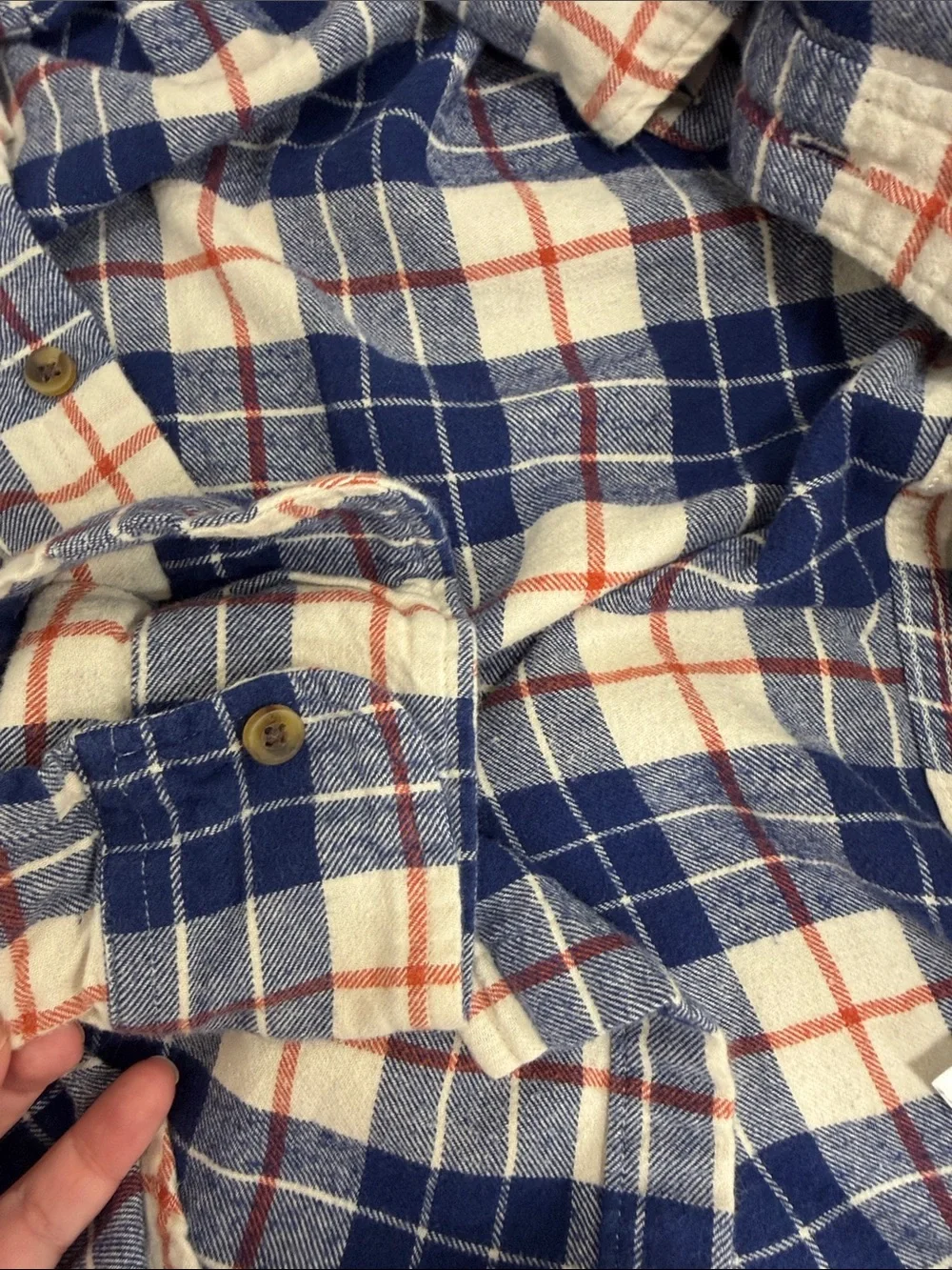 J. Crew Blue, White & Red Plaid Button-Down Shirt